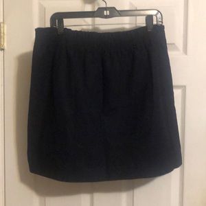 J Crew Factory linen/cotton blend paper bag high waisted skirt